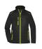 Damen Ladies' Hybrid Jacket   GRS Black/neon-yellow 10438