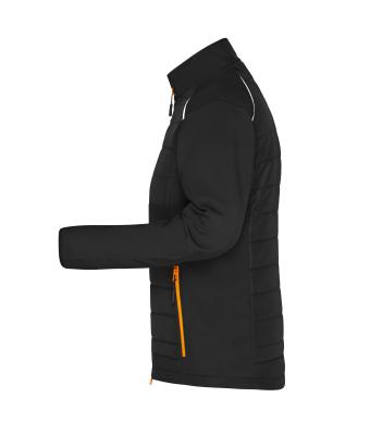 Damen Ladies' Hybrid Jacket   GRS Black/neon-orange 10438