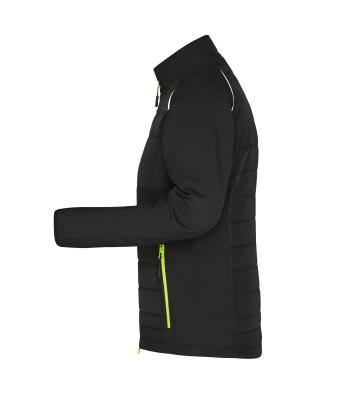 Damen Ladies' Hybrid Jacket   GRS Black/neon-yellow 10438