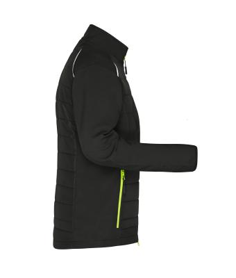 Damen Ladies' Hybrid Jacket   GRS Black/neon-yellow 10438