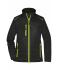 Ladies Ladies' Hybrid Jacket Black/neon-yellow 10438