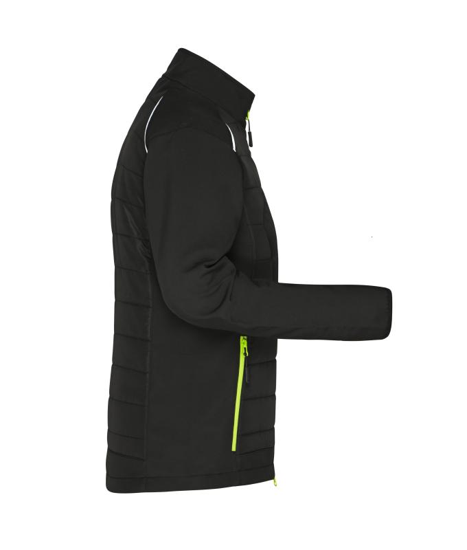 Ladies Ladies' Hybrid Jacket GRS Black/neon-yellow 10438