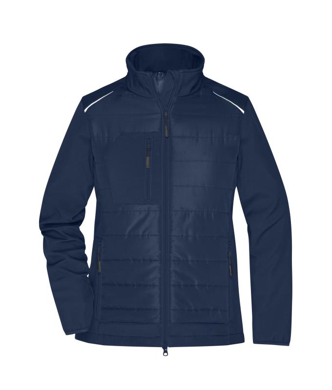Damen Ladies' Hybrid Jacket GRS Navy/navy 10438