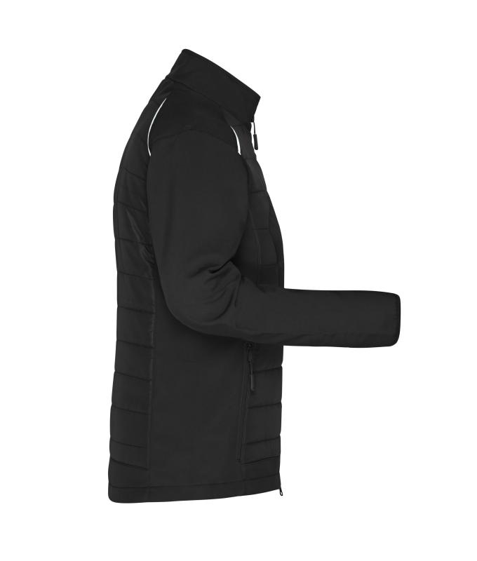 Damen Ladies' Hybrid Jacket GRS Black/black 10438