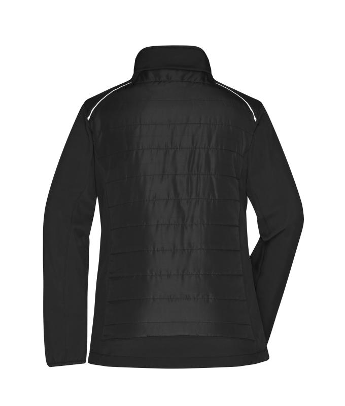 Damen Ladies' Hybrid Jacket GRS Black/black 10438