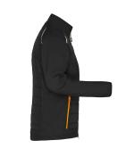 Damen Ladies' Hybrid Jacket GRS Black/neon-orange 10438