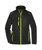 Damen Ladies' Hybrid Jacket GRS Black/neon-yellow 10438