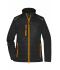 Damen Ladies' Hybrid Jacket Black/neon-orange 10438