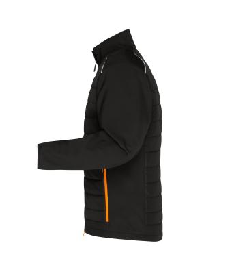 Men Men's Hybrid Jacket   GRS Black/neon-orange 10440
