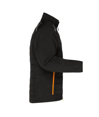 Men Men's Hybrid Jacket   GRS Black/neon-orange 10440