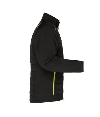 Herren Men's Hybrid Jacket   GRS Black/neon-yellow 10440