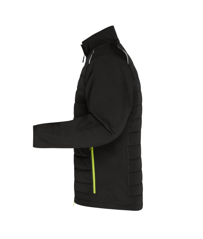 Men Men's Hybrid Jacket GRS Black/neon-yellow 10440