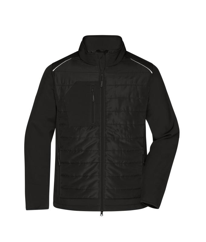 Herren Men's Hybrid Jacket GRS Black/black 10440