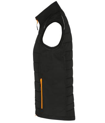 Damen Ladies' Hybrid Vest   GRS Black/neon-orange 10441