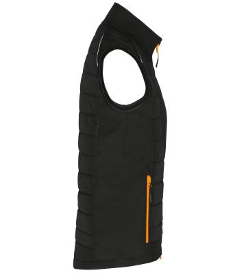 Damen Ladies' Hybrid Vest   GRS Black/neon-orange 10441