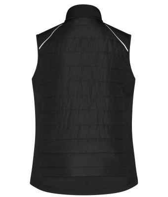 Damen Ladies' Hybrid Vest   GRS Black/neon-orange 10441