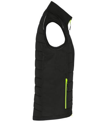 Damen Ladies' Hybrid Vest   GRS Black/neon-yellow 10441