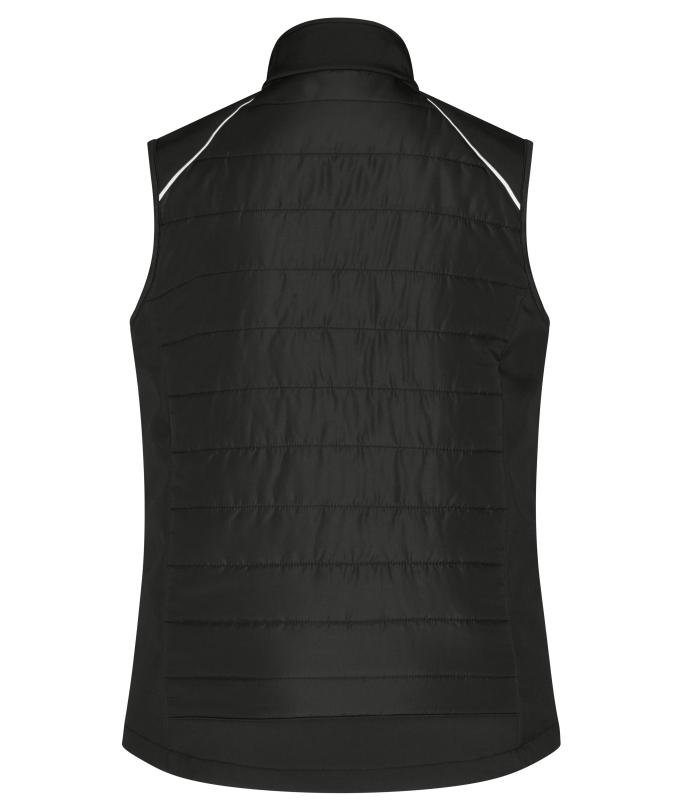 Damen Ladies' Hybrid Vest GRS Black/black 10441