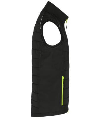 Herren Men's Hybrid Vest   GRS Black/neon-yellow 10442