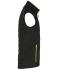 Men Men's Hybrid Vest Black/neon-yellow 10442