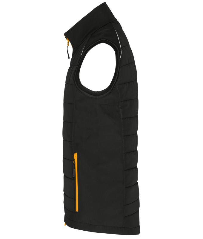 Herren Men's Hybrid Vest GRS Black/neon-orange 10442