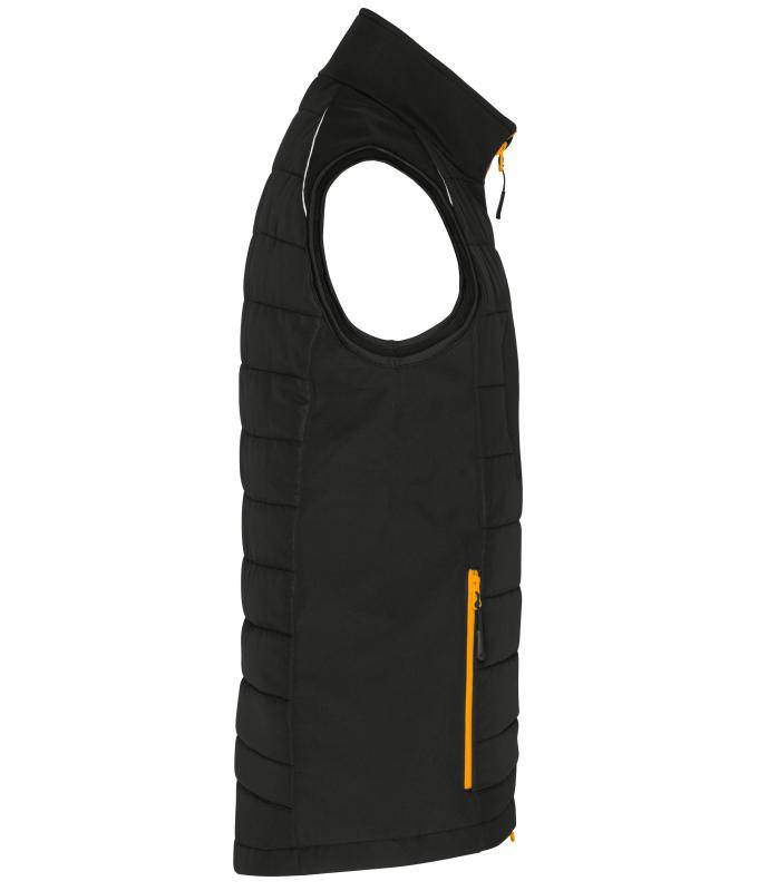 Herren Men's Hybrid Vest GRS Black/neon-orange 10442