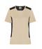 Ladies Ladies' Workwear T-shirt - STRONG -   GRS & OCS Blended Stone/black 10439