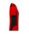 Damen Ladies' Workwear T-Shirt - STRONG -   GRS & OCS Blended Red/black 10439