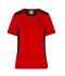 Damen Ladies' Workwear T-Shirt - STRONG -   GRS & OCS Blended Red/black 10439