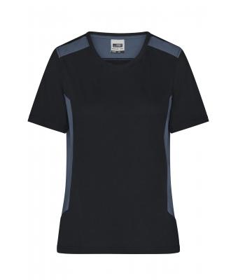Damen Ladies' Workwear T-Shirt - STRONG - Black/carbon 10439