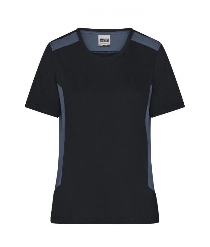 Damen Ladies' Workwear T-Shirt - STRONG - Black/carbon 10439