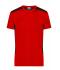 Herren Men's Workwear T-Shirt - STRONG -   GRS & OCS Blended Red/black 10443