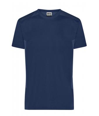 Men Men's Workwear T-shirt - STRONG -   GRS & OCS Blended Navy/navy 10443