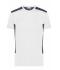 Men Men's Workwear T-shirt - STRONG -   GRS & OCS Blended White/carbon 10443