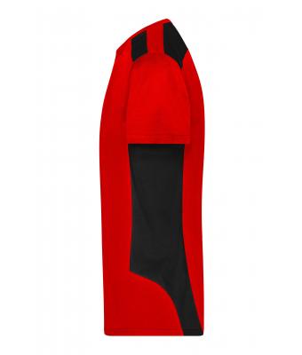 Men Men's Workwear T-shirt - STRONG -   OCS Blended & RCS Red/black 10443