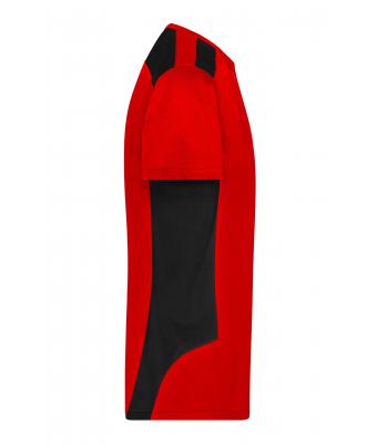 Men Men's Workwear T-shirt - STRONG -   OCS Blended & RCS Red/black 10443