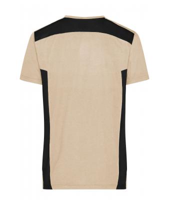 Men Men's Workwear T-shirt - STRONG -   OCS Blended & RCS Stone/black 10443