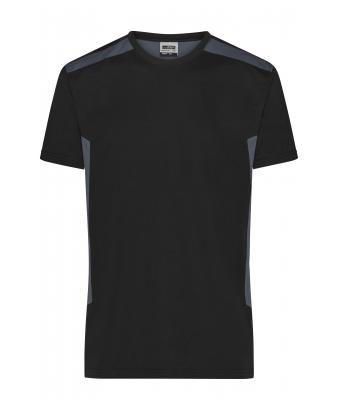 Men Men's Workwear T-shirt - STRONG - Black/carbon 10443