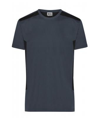 Men Men's Workwear T-shirt - STRONG - Carbon/black 10443