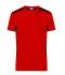 Men Men's Workwear T-shirt - STRONG - Red/black 10443
