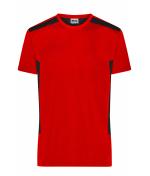 Herren Men's Workwear T-Shirt - STRONG - OCS Blended & RCS Red/black 10443