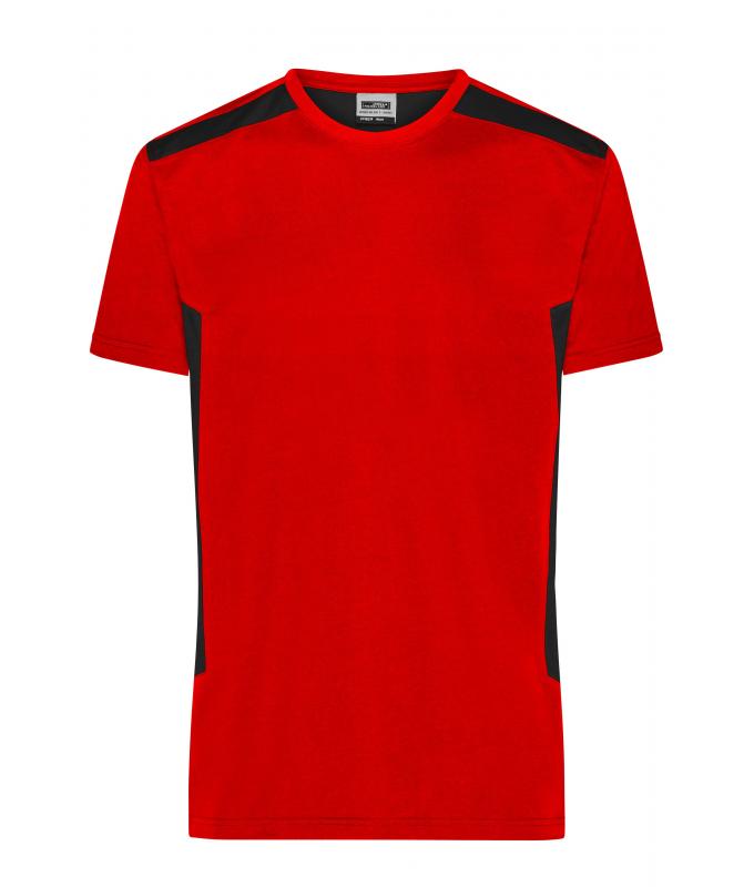 Herren Men's Workwear T-Shirt - STRONG - OCS Blended & RCS Red/black 10443