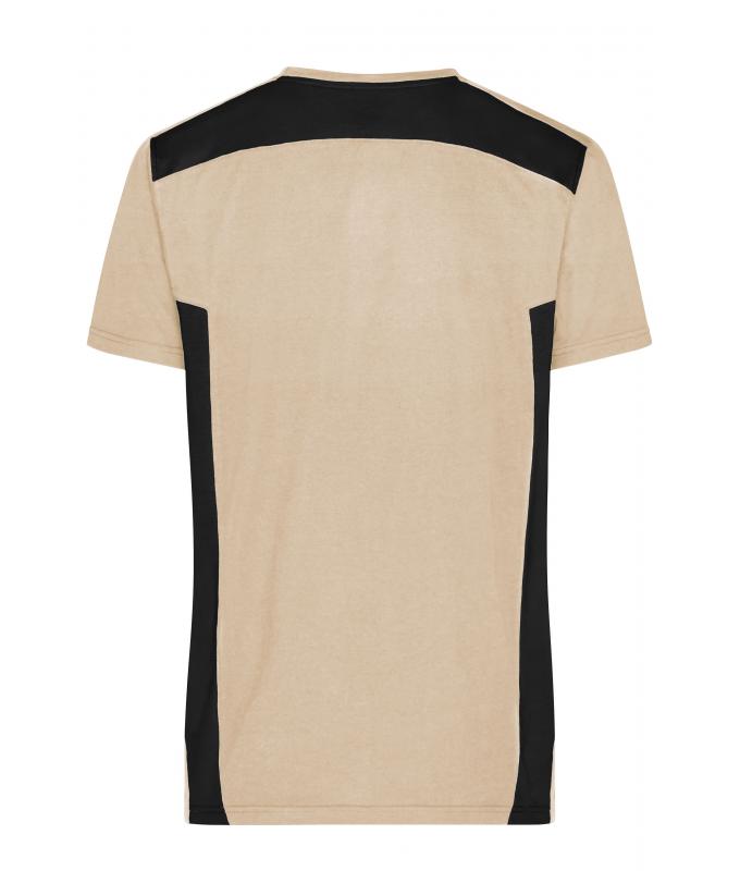 Herren Men's Workwear T-Shirt - STRONG - OCS Blended & RCS Stone/black 10443