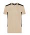 Herren Men's Workwear T-Shirt - STRONG - OCS Blended & RCS Stone/black 10443