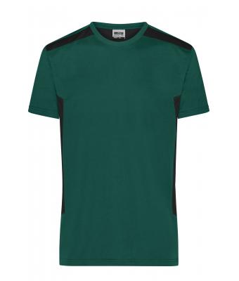 Herren Men's Workwear T-Shirt - STRONG - Dark-green/black 10443