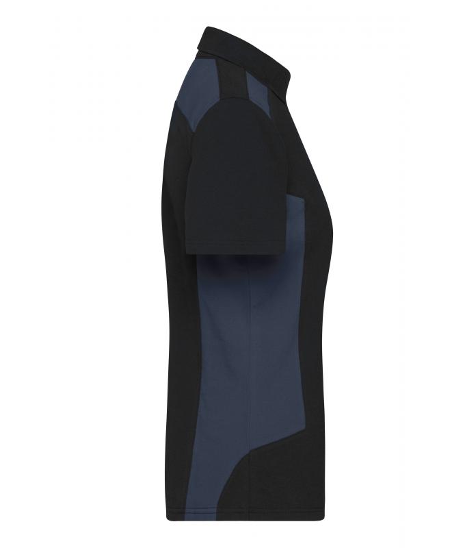 Damen Ladies' Workwear Polo - STRONG - Black/carbon 10444
