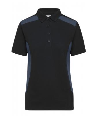 Damen Ladies' Workwear Polo - STRONG - Black/carbon 10444