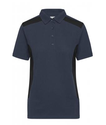 Damen Ladies' Workwear Polo - STRONG - Carbon/black 10444