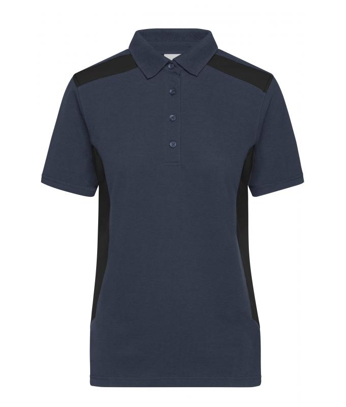 Damen Ladies' Workwear Polo - STRONG - Carbon/black 10444
