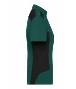 Damen Ladies' Workwear Polo - STRONG - Dark-green/black 10444